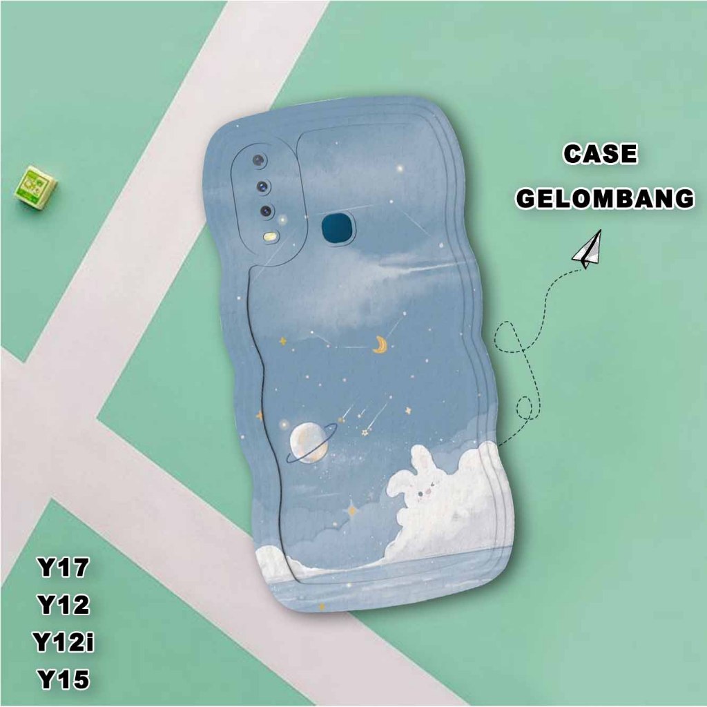 Softase Gelombang  Vivo Y17- Vivo Y12 - Vivo y12i - Vivo Y15  Casing Hp - Gelombang Vivo Y17- Vivo Y