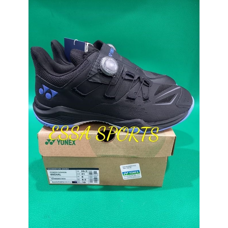 SEPATU BADMINTON YONEX SHB 88 DIAL D3 SHB88D3EX BLACK/PURPLE ORIGINAL
