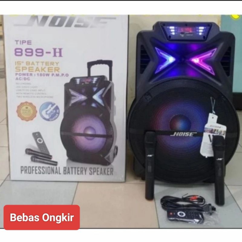 Noise 899H Speaker 15 inch Free 2 Mic Wireless