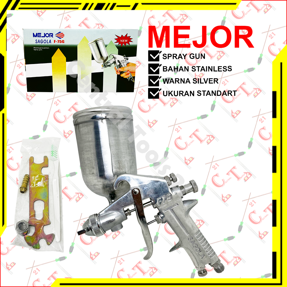Spraygun F75G Sagola Mejor Tabung Atas / Spray Gun Mejor Sagola