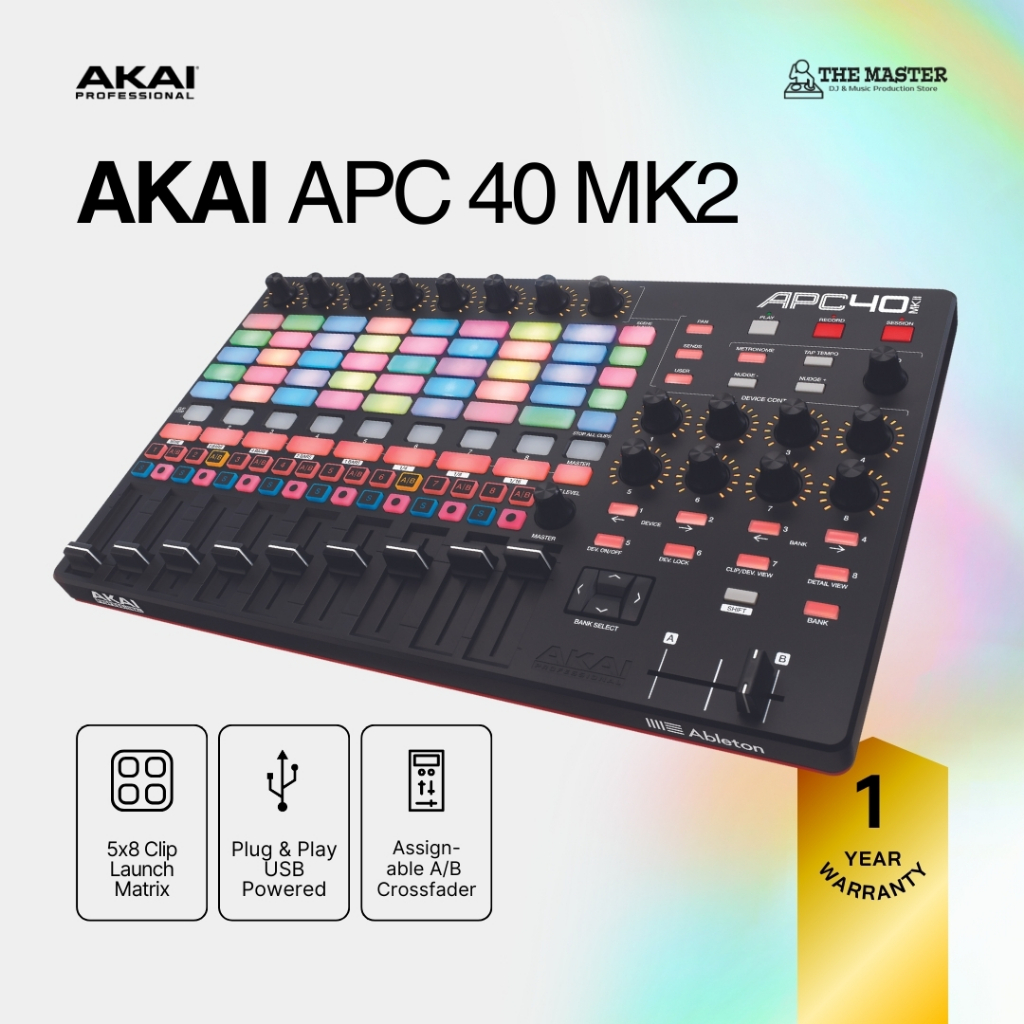 [Ready Stock] Akai APC40 MK2 | APC 40 MKII Ableton Keyboard Midi Controller