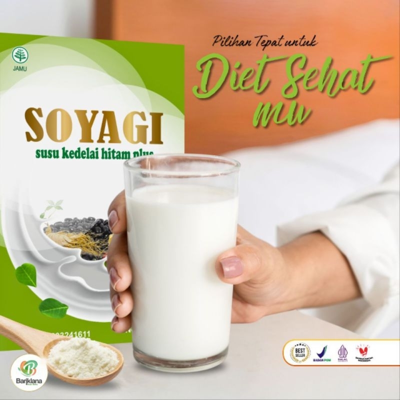 

Soyagi Susu Kedelai Hitam Diet Pelangsing Menurunkan Berat Badan Alami Sehat Mengenyangkan Asli BPOM