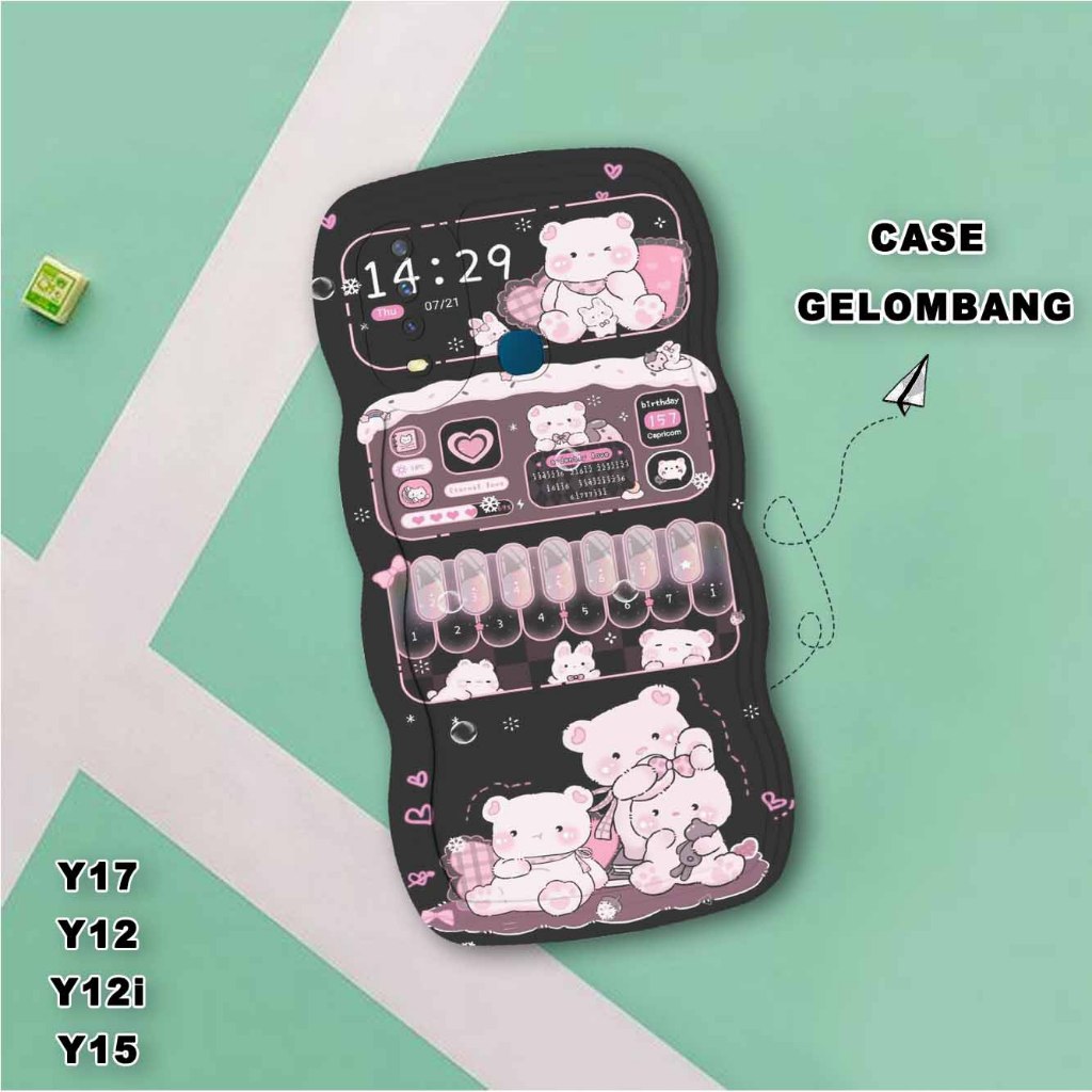 Softase Gelombang  Vivo Y17- Vivo Y12 - Vivo y12i - Vivo Y15  Casing Hp - Gelombang Vivo Y17- Vivo Y