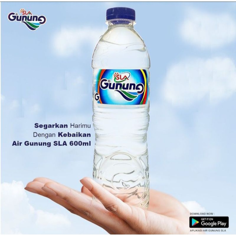 

Air mineral gunung 600 ml 1 dus