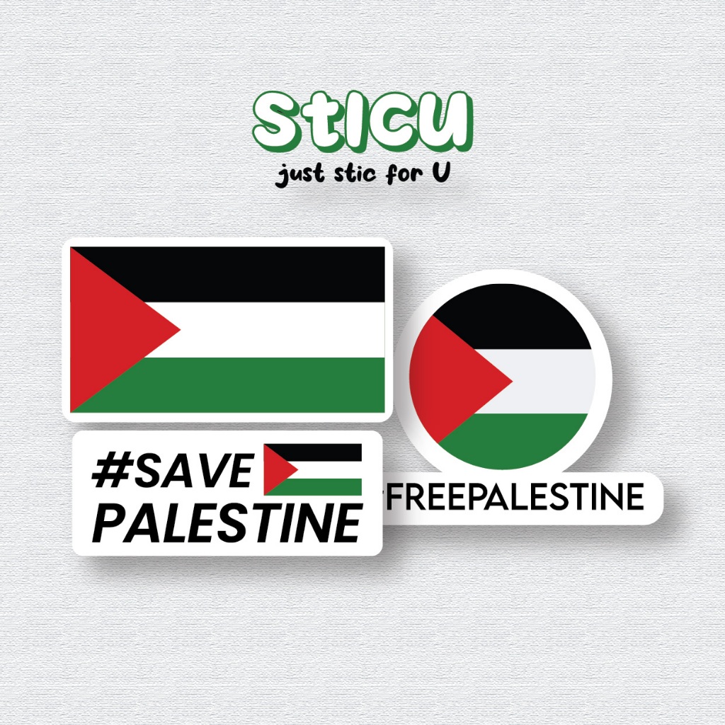 

PALESTINE STICKER - STIKER PALESTINA SATUAN / PACK