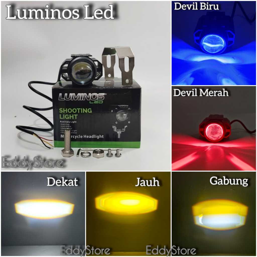Lampu Tembak Laser Led 20watt Kuning Putih Plus Devil