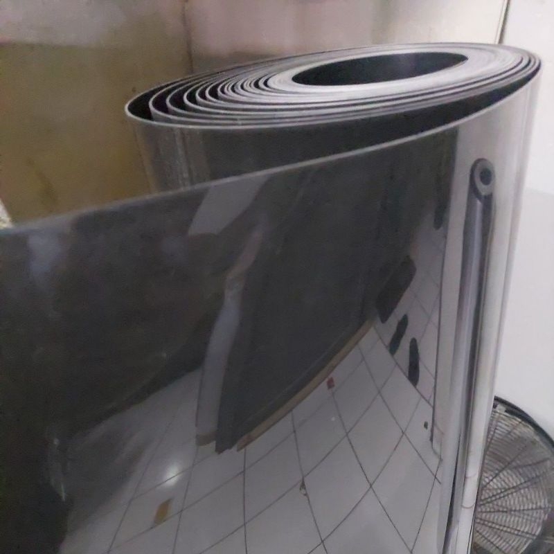 Fiber Pagar Hitam Polos Super Tebal 120 cm Per Meter