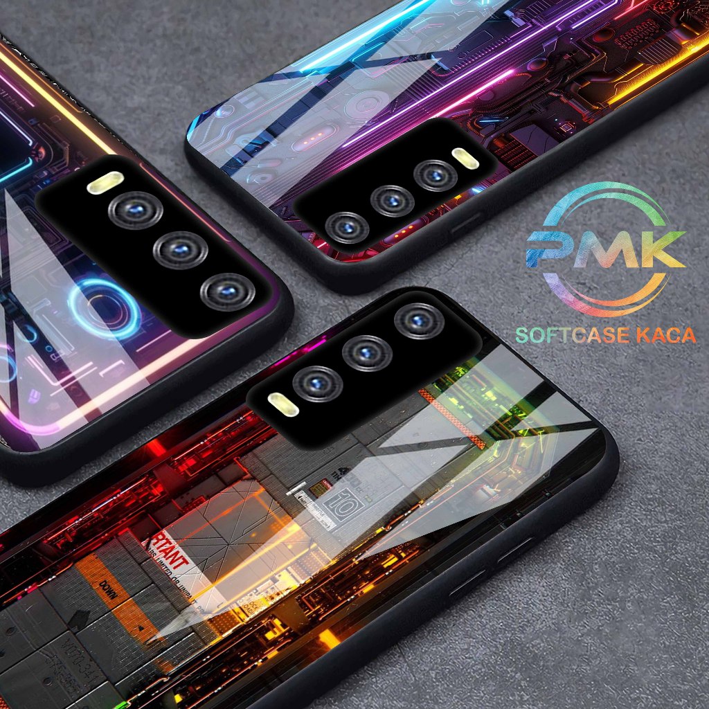 SOFTCASE GLASS KILAU KACA VIVO  Y20 CASE KACA VIVO Y20 PMK