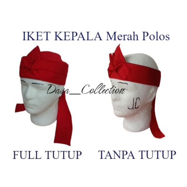IKET KEPALA SUNDA MERAH POLOS - BLANGKON MERAH POLOS - UDENG TERMURAH MOTIF MERAH POLOS
