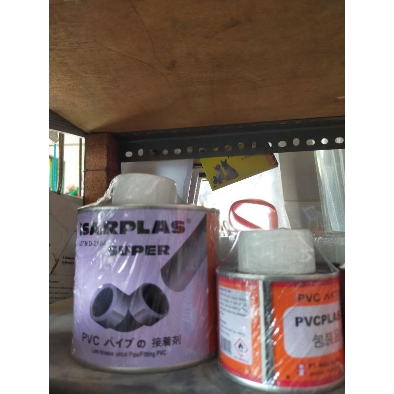 lem fox PVCplas pipa kaleng