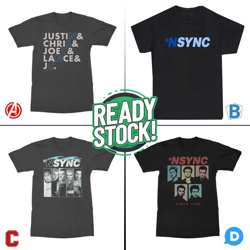Kaos NSYNC BOYBAND Tshirt 100% Cotton
