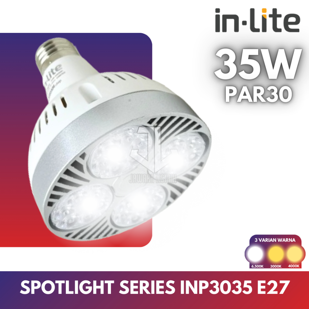 IN-LITE INLITE LAMPU SPOTLIGHT E27 SPOTLIGHT SERIES INP3035 PAR30 E27