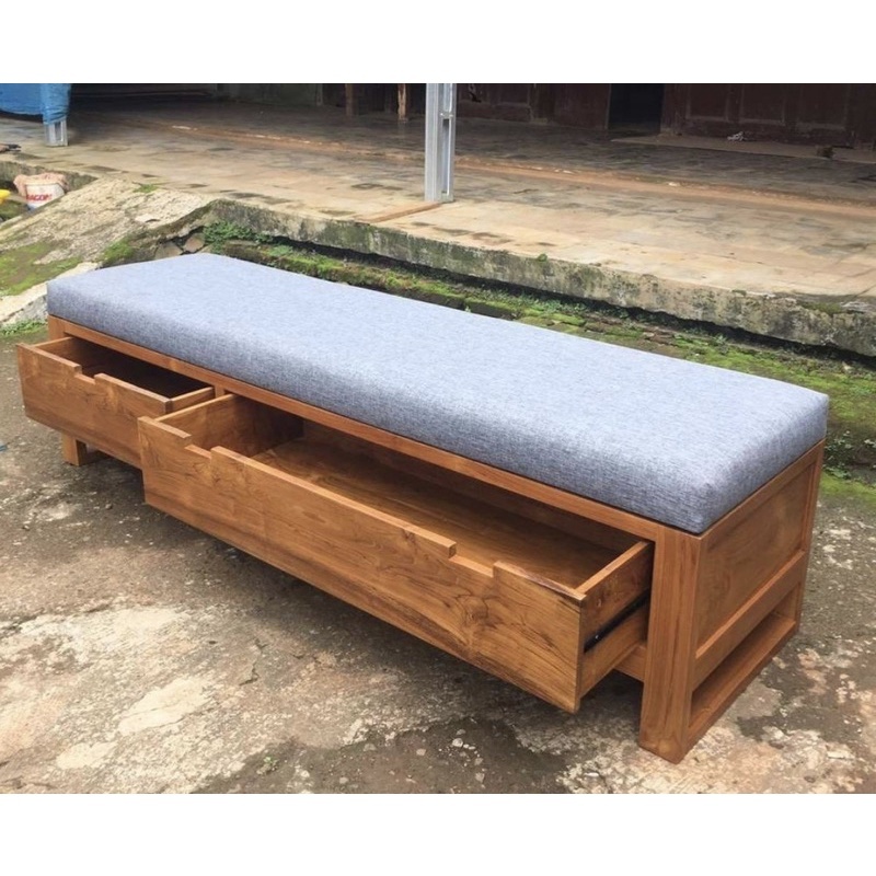 Bench Sofa Storage, Sofa Rak Sepatu, Bangku Sofa Laci Kayu Minimalis