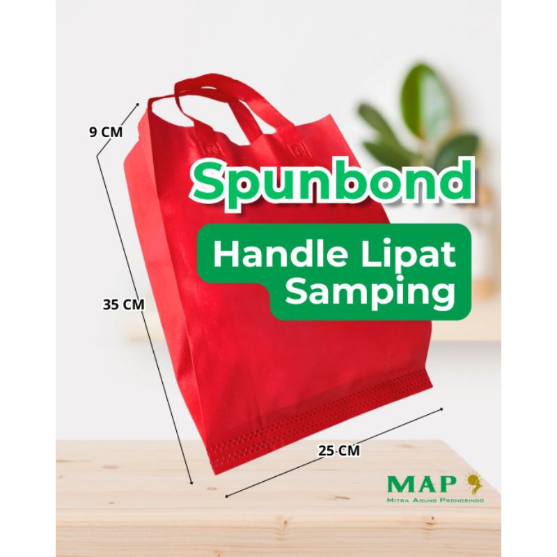 

Tas Spunbond Handle Lipat Samping 35x25x9 (1 Lusin)