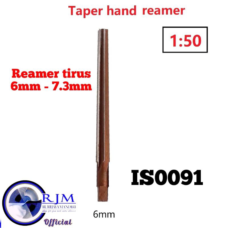 Reamer tirus 6mm 1:50 reamer lemer remer pin reamer pin