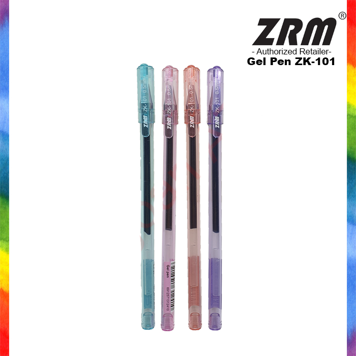 

ZRM ZK-101 Gel Pen Hitam / Pulpen / Pen 0.5mm