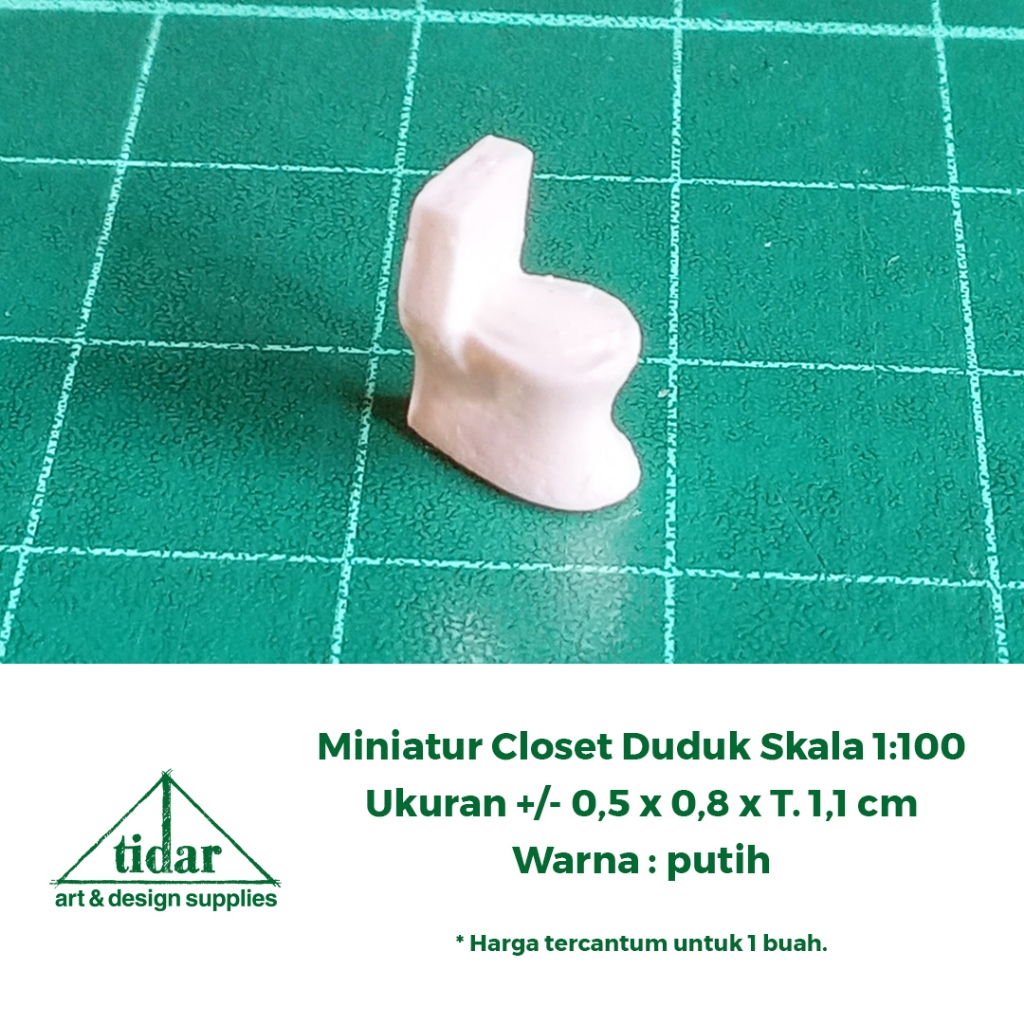 

[MR] MH - Miniatur Closet Duduk Skala 1:100 - Maket Kloset Toilet - Kamar Mandi
