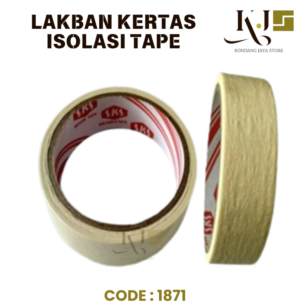 

Lakban Kertas 1 Inch [1871] Sks Isolasi Masking Tape