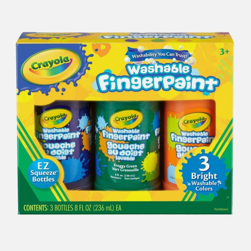 

Crayola Washabel Finger Paint Ez Squeeze Bottle