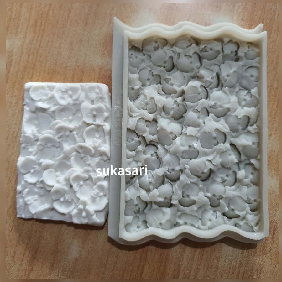 Silicone Mold Lace (18) cetakan fondant gumpaste flower petal kuntum kuncup bunga