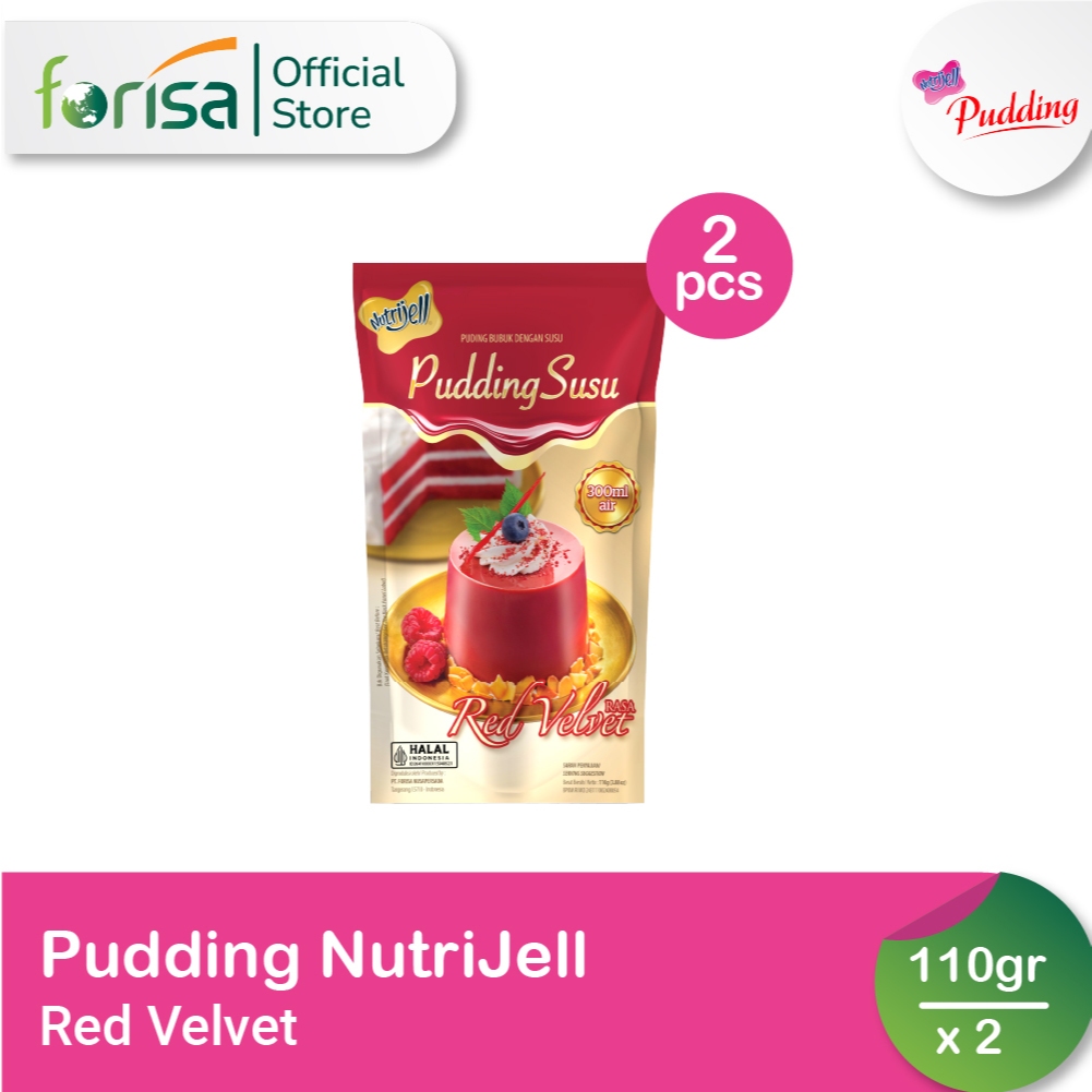 

Pudding Nutrijell Susu Red Velvet 110 gr 2 Pcs