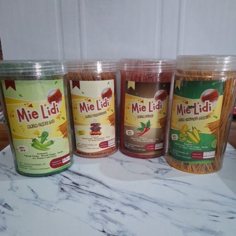 

MIE LIDI TOPLES 250GR ANEKA RASA