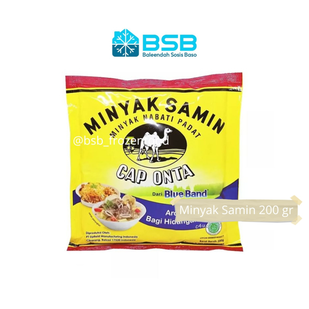 

Minyak Samin Cap Onta Blue Band Sachet 200 gr / 250 gr / Minyak Nabati Padat
