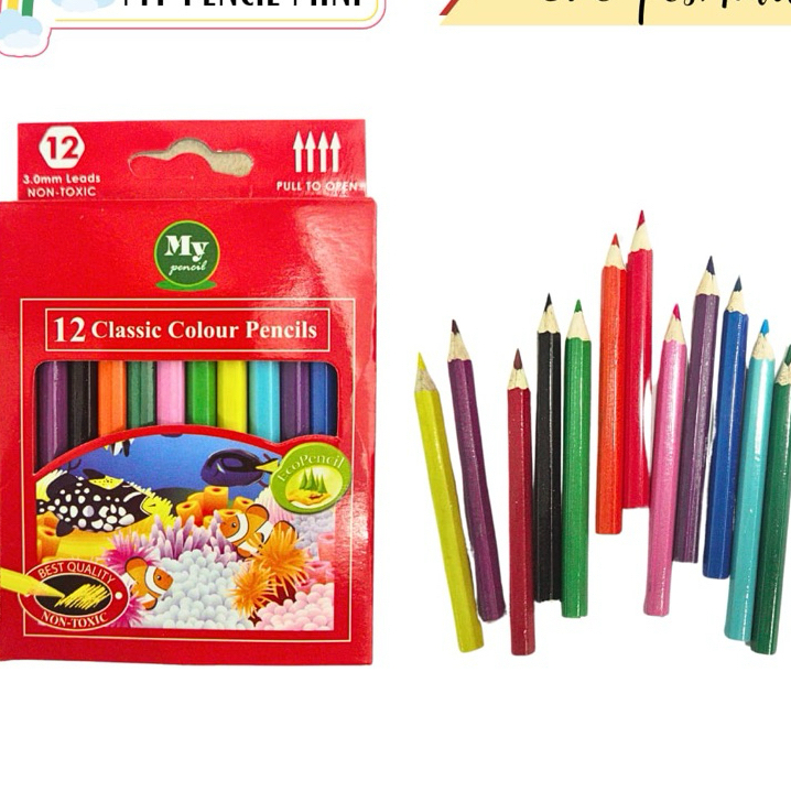

COD WMP Pensil 12 Warna Mini