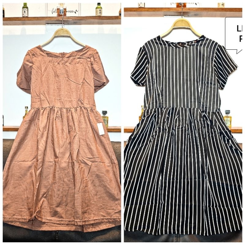 DRESS SALUR// DRESS WANITA //DRESS POLOS WANITA