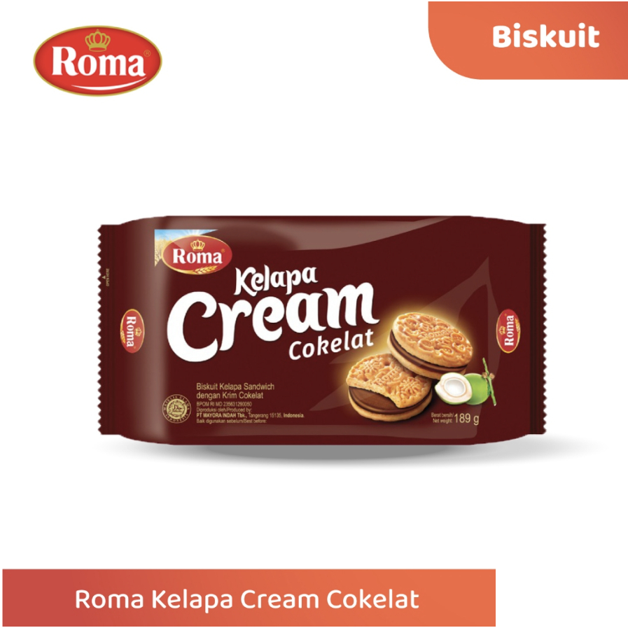 

Roma Kelapa Cream - Biskuit Kelapa Sandwich