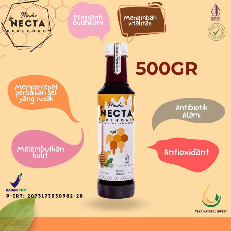 

Madu Necta Purehoney 500gr/100%Madu Alami/RAWHONEY