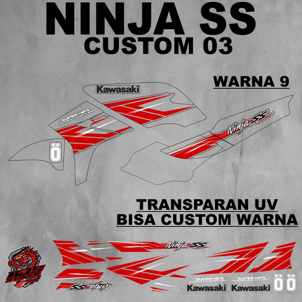 Stiker Ninja SS / Striping Ninja SS / Stiker Sticker Decal Ninja SS custom 03