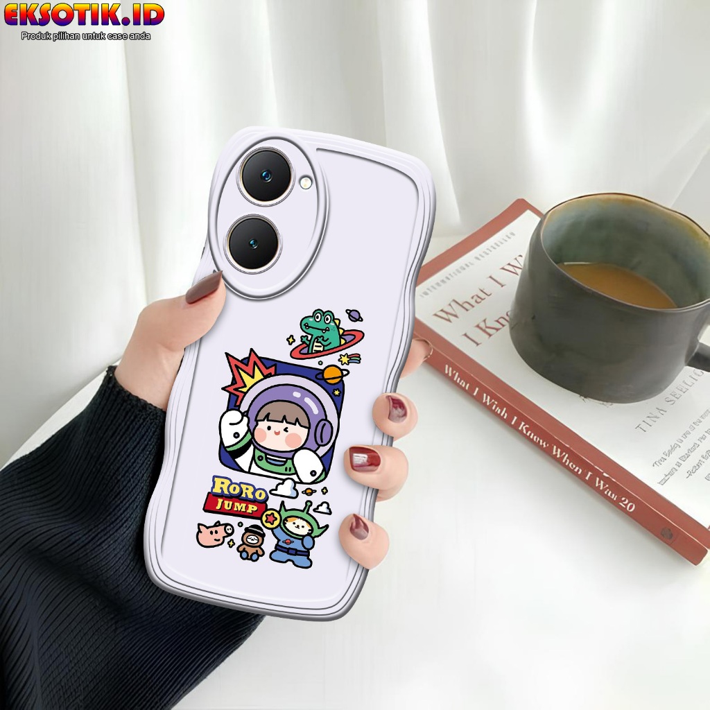 Case Vivo Y03 Gelombang - Casing Vivo Y03 - Silikon Vivo Y03 - Softcase Vivo Y03 - Kesing Vivo Y03 -