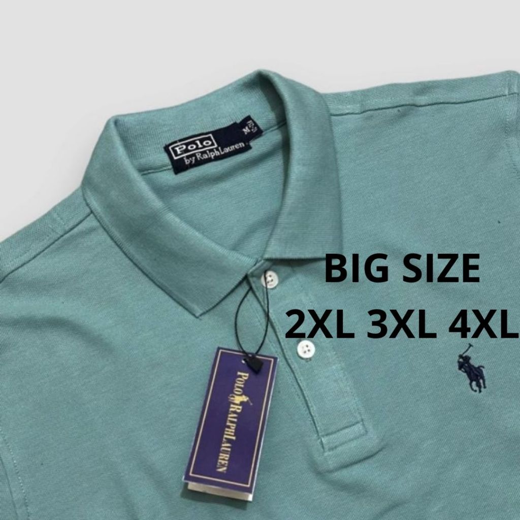 Kaos Polo JUMBO Pria XXL XXXL XXXXL / Kaos Polo Kerah Berkerah Polos Pria Premium  / Kaos Polo Big S