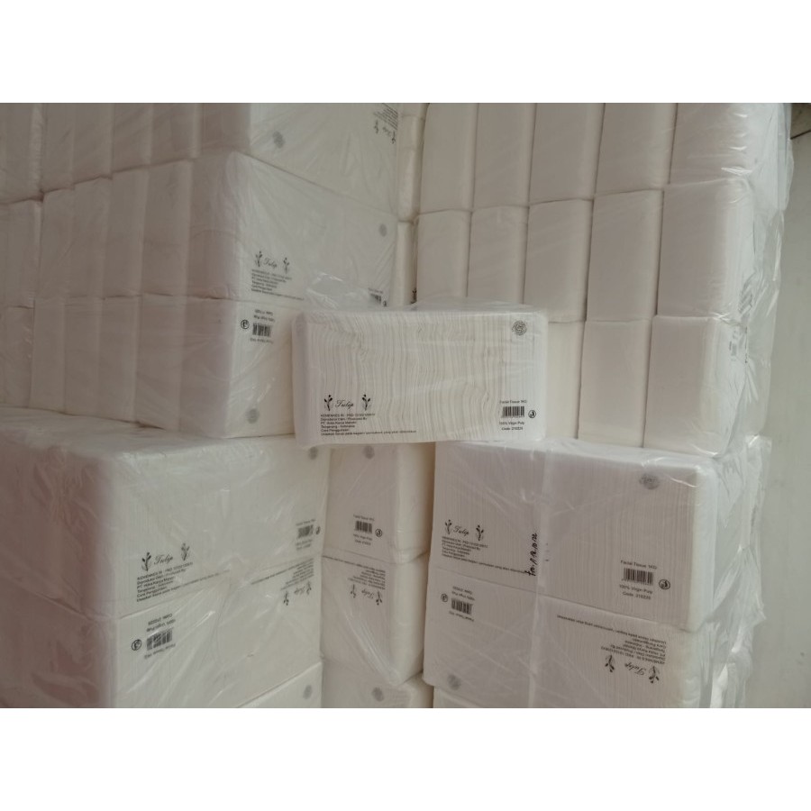 Tissue Facial Tulip Belah Dua 1000gram Tisu Muka Tissu 1kg Super Soft