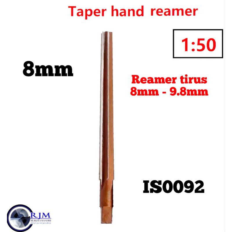 reamer tirus reamer pin 8mm 1:50 hss bukan carbide nachi