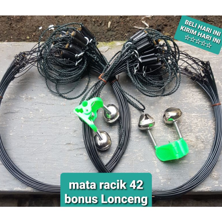 KODE H74V 5 METER JERAT RACIK RUAK2BURUNG SAWAH AYAM UTAN 42 MATA JERAT