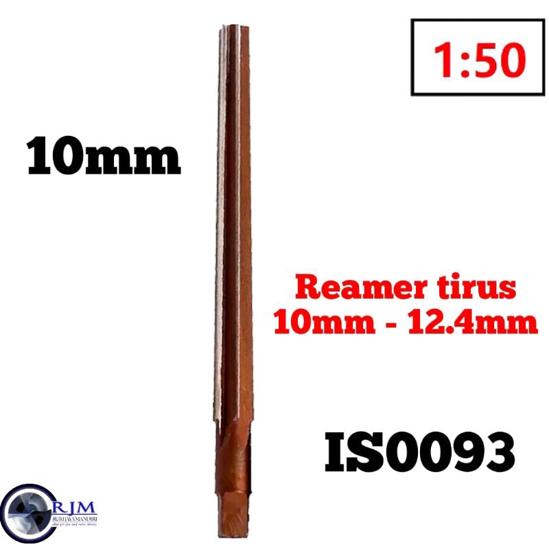 reamer tirus reamer pin 10mm 1:50 hss bukan carbide nachi
