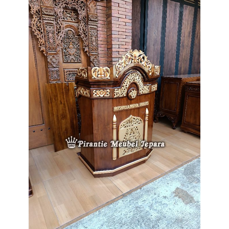 mimbar masjid podium mimbar jati mimbar ukir mimbar minimalis mimbar ceramah mimbar wajik