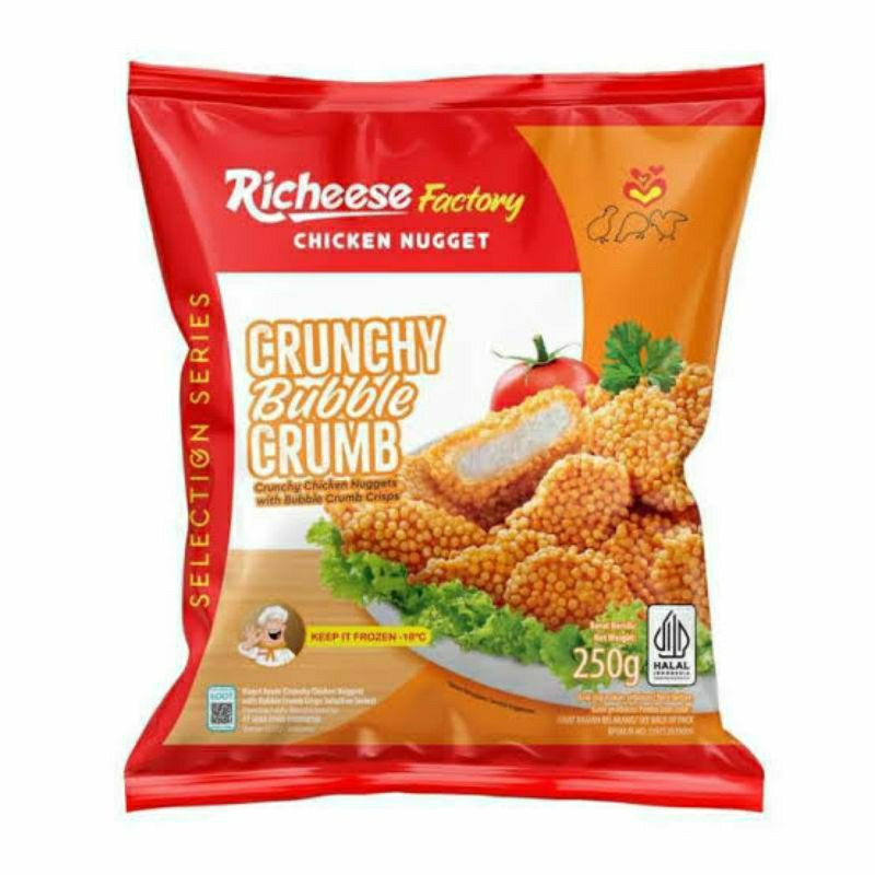 

Richeese Factory Chiken Nugget Crunchy Bubble Crumb 250 gr