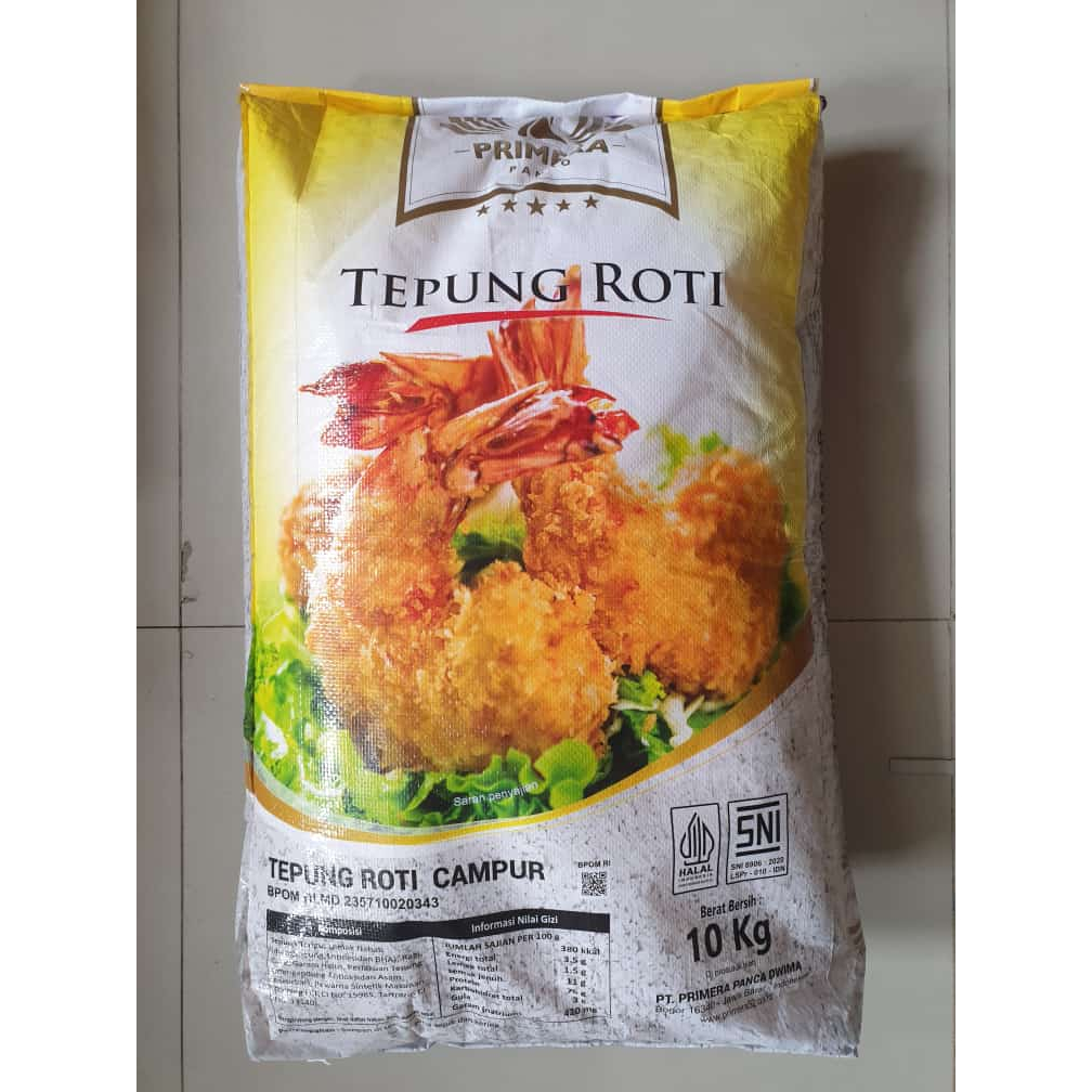 

PRIMERA PANKO TEPUNG ROTI WARNA CAMPUR / MIX 10 KG - TEPUNG ROTI SERBAGUNA - MEMBUAT HIDANGAN KRISPI - TEPUNG ROTI BERKUALITAS HALAL