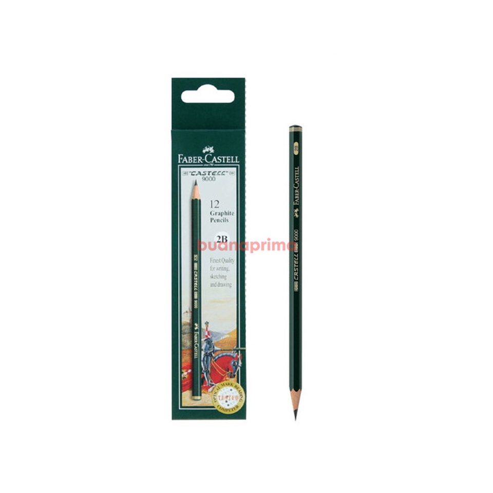 

KODE H6S8 Pensil Kayu Faber Castell 2B HB isi 12 pcs Original Pencil Menulis