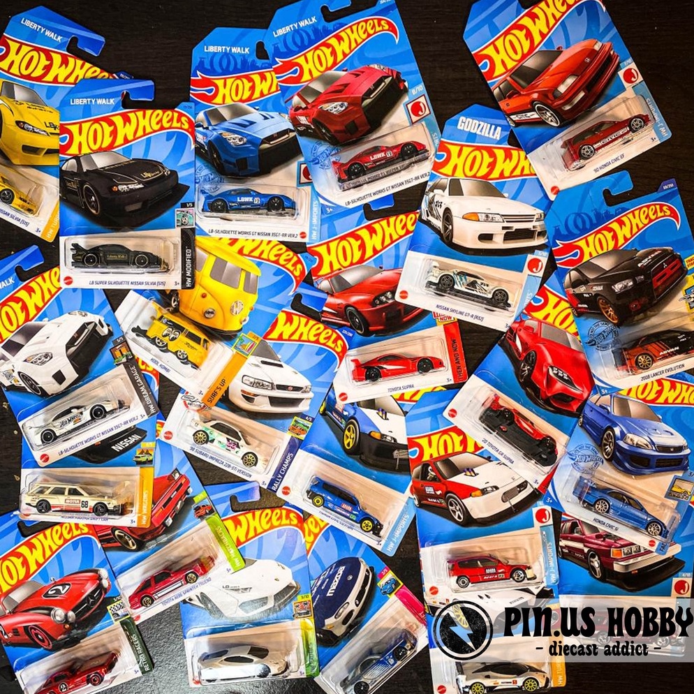 KODE X1N HOTWHEELS HOT ITEM NISSAN SKYLINE GTR R34 R32 GODZILLA SILVIA S15 LBWK  HONDA CIVIC EG  CIV