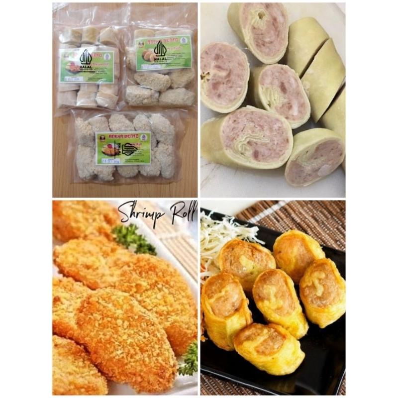 

Egg Chicken Roll Shrimp Roll Aneka Bento Ala Resto