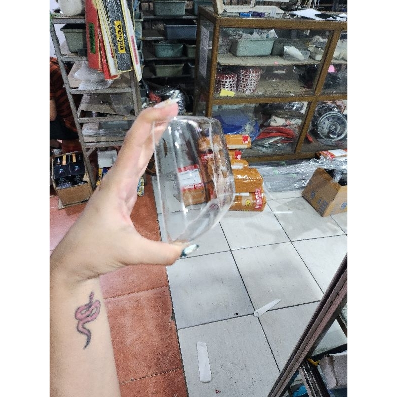 mika lampu depan bening reflektor lampu depan honda win 100, gl 100, gl125, gl max pnp presisi murah