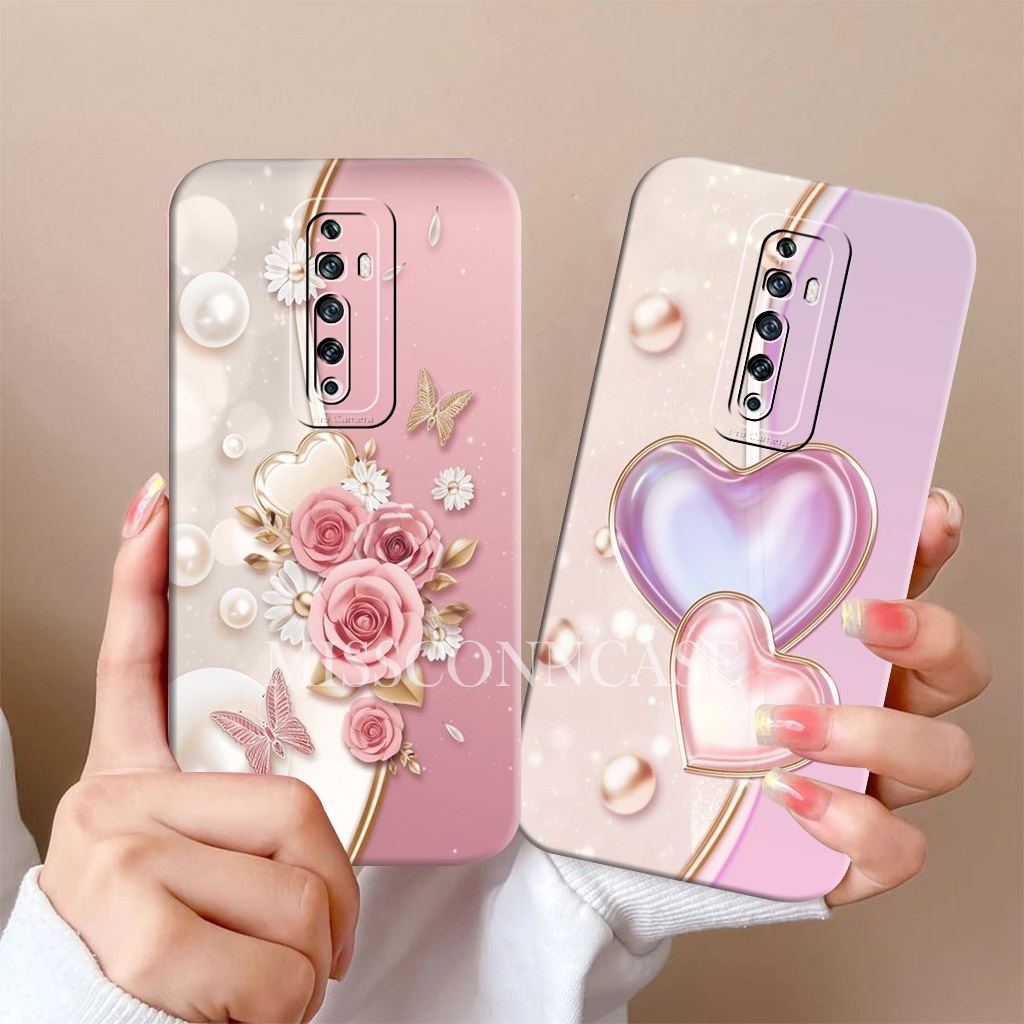 Case Softcase Oppo Reno 2F 2Z Motif Love Pink Cantik Silikon Prokamera Kekinian Casing Oppo Case Ter