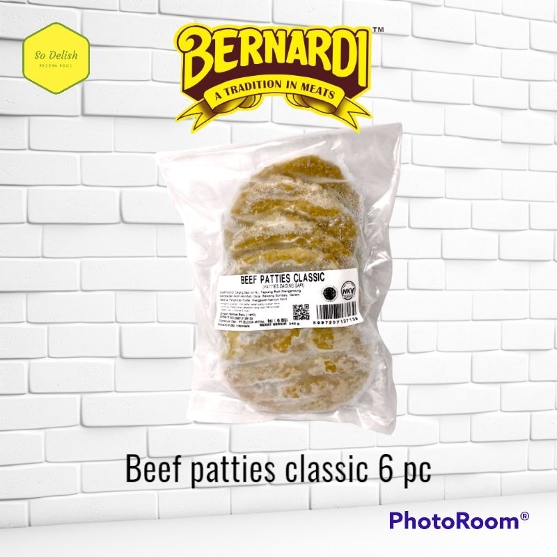 

Beef Patties Classic Bernardi isi 6 pcs