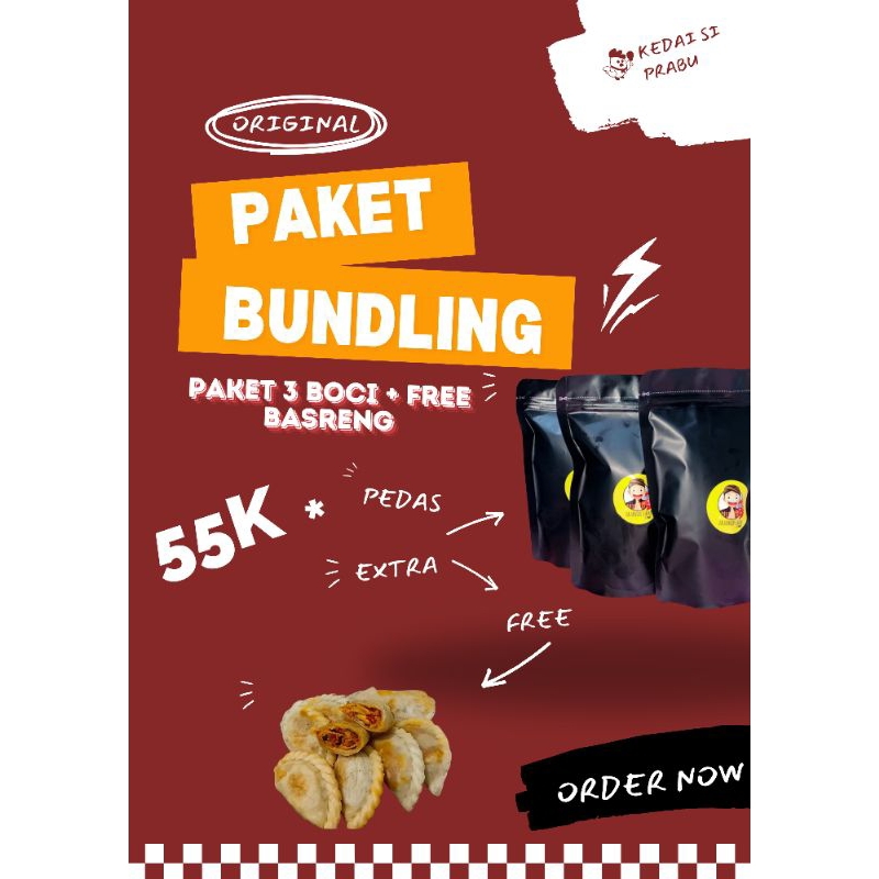 

PAKET BUNDLING BACITUL 3 PACK BACI FREE CIRENG ISI AYAM PEDAS