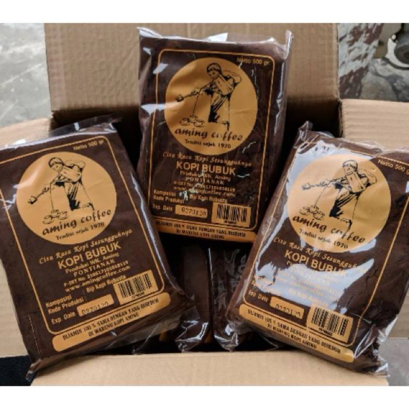 

1KG KOPI BUBUK AMING COFFEE UK. 1 KG / 1000 Gr 1kg KHAS PONTIANAK