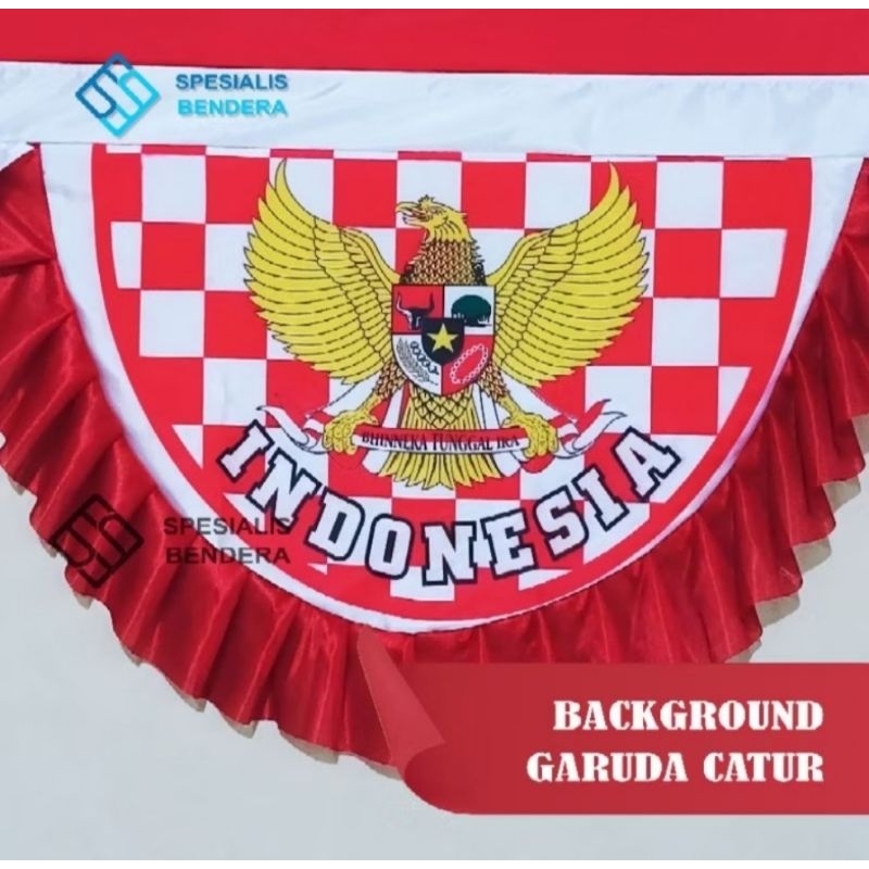 BENDERA UMUL UMUL ( BACKGROUND CATUR) 5 GELOMBANG dan 10 GELOMBANG